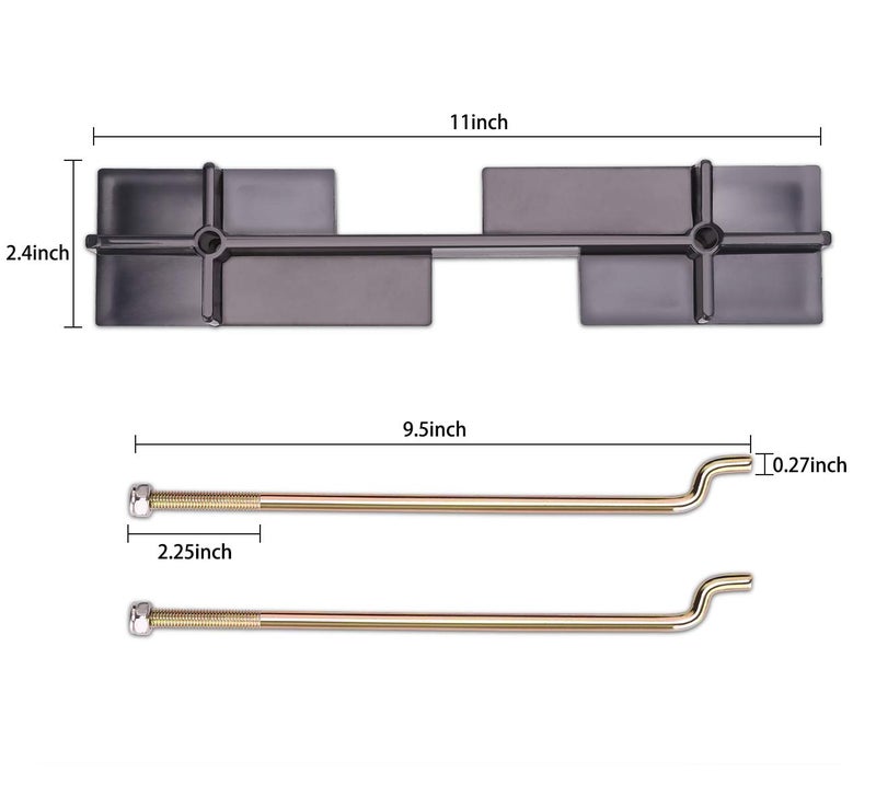 9.99WORLD MALL Golf Cart Battery Hold Down Plate with Rods Kit for EZGO TXT RXV 1994-up Gas and Electric Gas and Electric Golf Cart, OEM# 70045G01 01101-G01 - Image 5